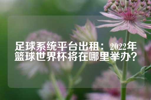 足球系统平台出租：2022年篮球世界杯将在哪里举办？